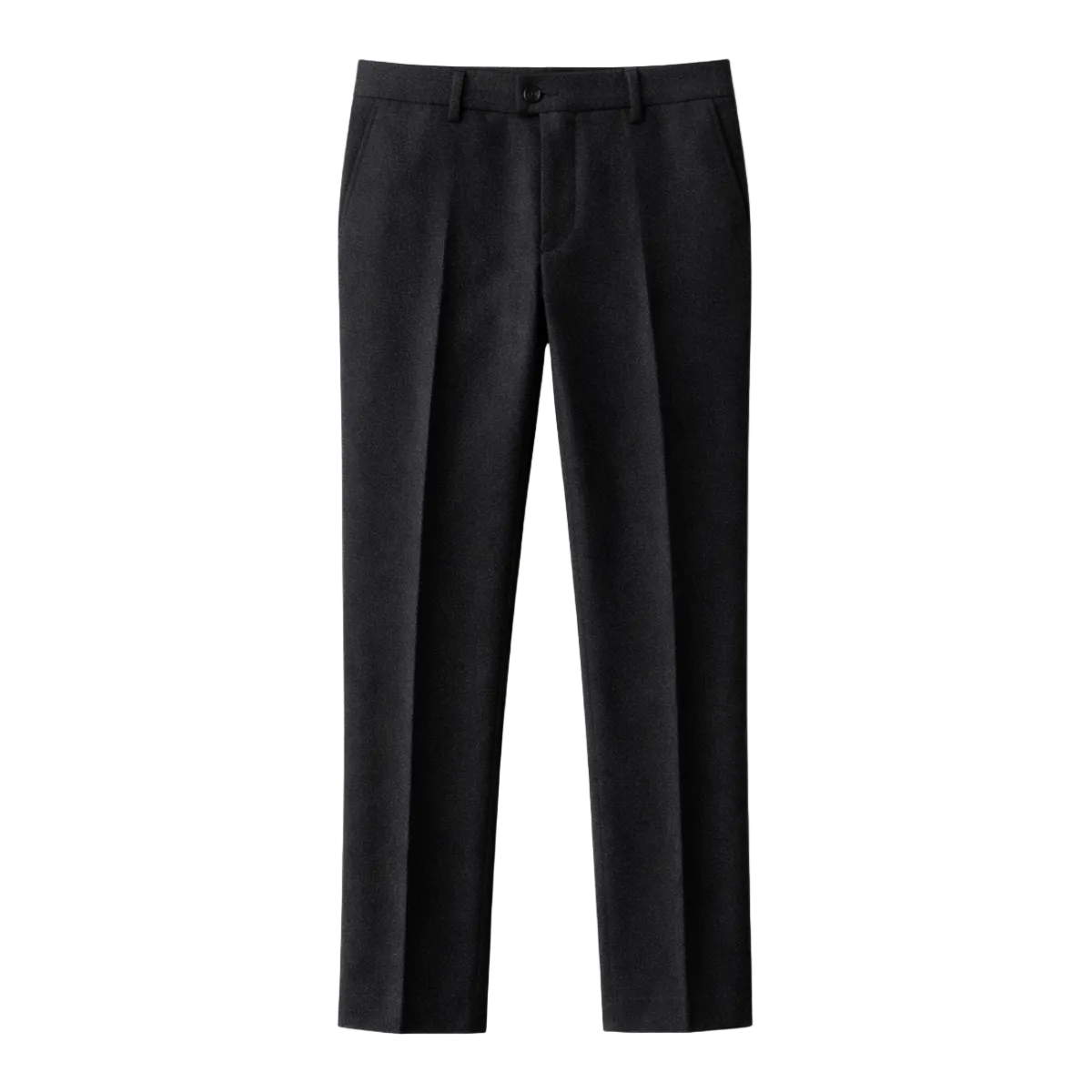 Pantalón de Hombre de Corte Recto con Pliegues y Trabillas para Cinturón-Pant for Men-Casaluzia