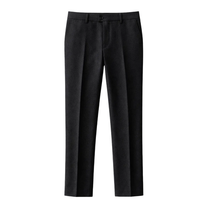 Pantalón de Hombre de Corte Recto con Pliegues y Trabillas para Cinturón-Pant for Men-Casaluzia