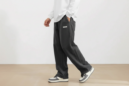 Pantalón de pana para hombre con cintura elástica y corte recto-Pant for Men-Casaluzia