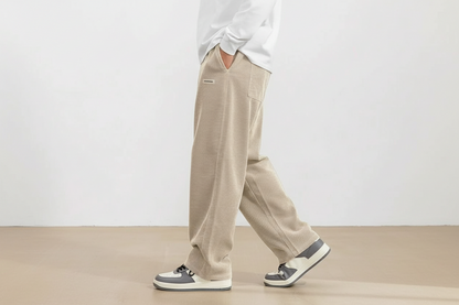 Pantalón de pana para hombre con cintura elástica y corte recto-Pant for Men-Casaluzia