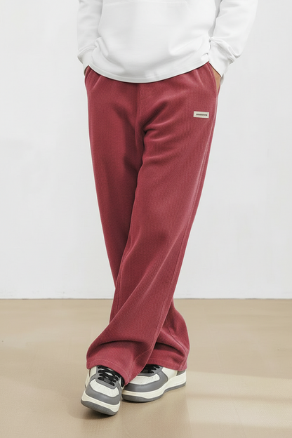 Pantalón de pana para hombre con cintura elástica y corte recto-Pant for Men-Casaluzia