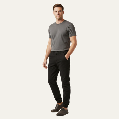Pantalones cargo para hombre con bajos elásticos-Pant for Men-Casaluzia