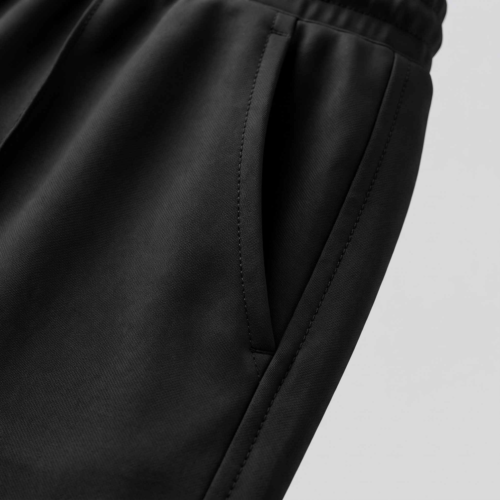 Pantalones cortos de felpa para hombre con cordón y costuras detalladas-Shorts for men-Casaluzia
