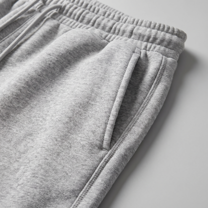 Pantalones cortos de felpa para hombre con cordón y costuras detalladas-Shorts for men-Casaluzia