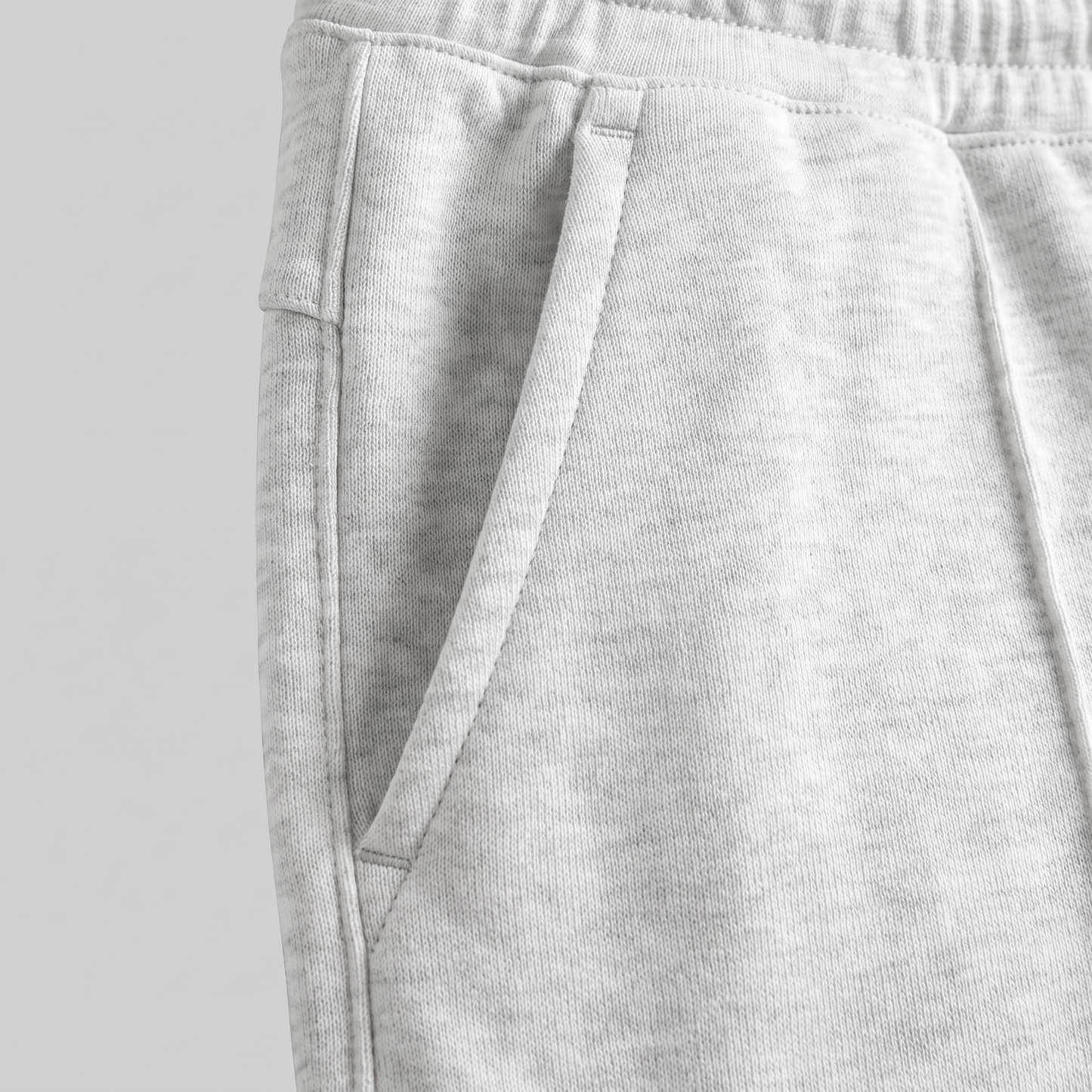 Pantalones cortos de felpa para hombre con cordón y costuras detalladas-Shorts for men-Casaluzia