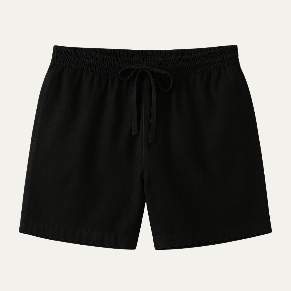 Pantalones cortos de lino con cordón y cintura elástica para hombre-Shorts for men-Casaluzia