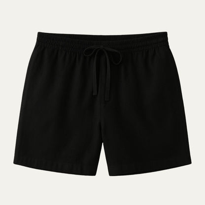 Pantalones cortos de lino con cordón y cintura elástica para hombre-Shorts for men-Casaluzia