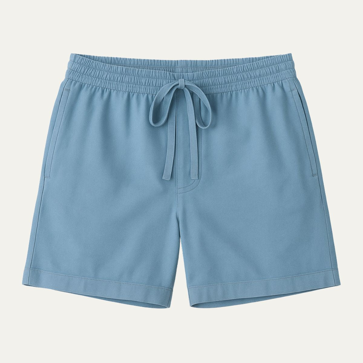 Pantalones cortos de lino con cordón y cintura elástica para hombre-Shorts for men-Casaluzia