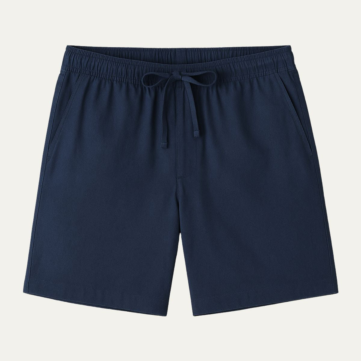 Pantalones cortos de lino con cordón y cintura elástica para hombre-Shorts for men-Casaluzia