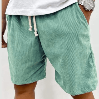 Pantalones cortos de pana con cordón para hombre-Shorts for men-Casaluzia
