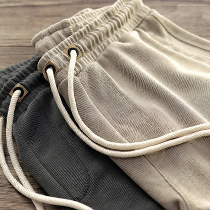 Pantalones cortos de punto con cordón y cintura elástica para hombre-Shorts for men-Casaluzia