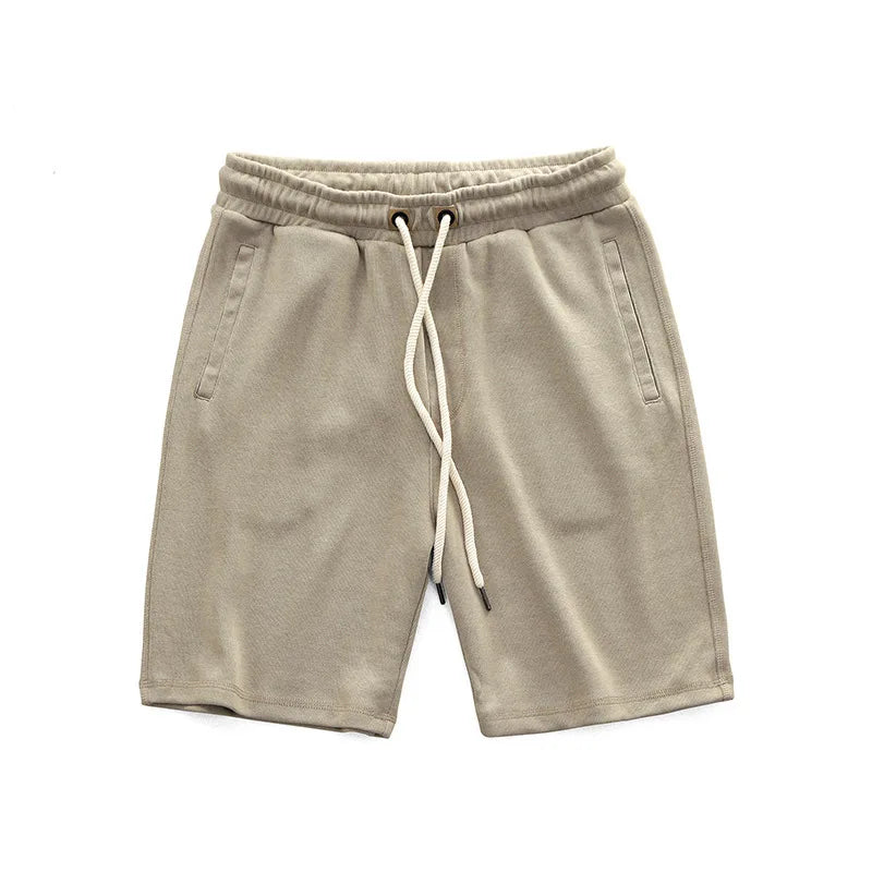 Pantalones cortos de punto con cordón y cintura elástica para hombre-Shorts for men-Casaluzia