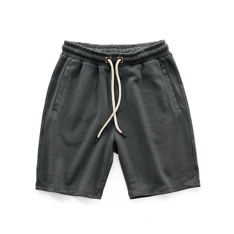Pantalones cortos de punto con cordón y cintura elástica para hombre-Shorts for men-Casaluzia