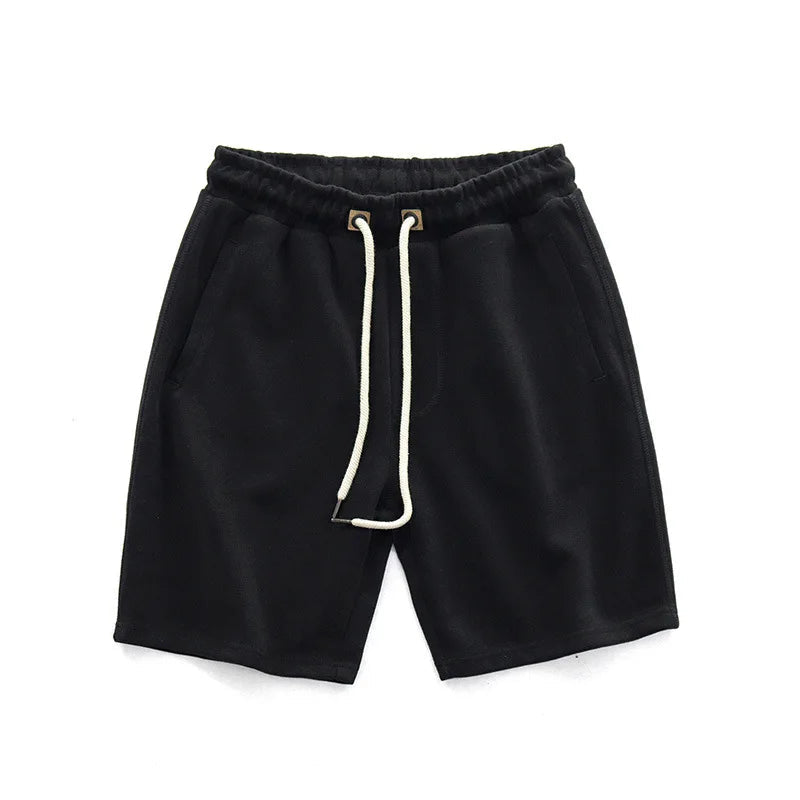 Pantalones cortos de punto con cordón y cintura elástica para hombre-Shorts for men-Casaluzia