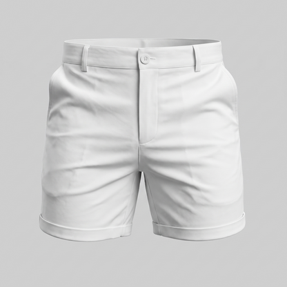 Pantalones cortos tipo chino para hombre con dobladillo-Shorts for men-Casaluzia