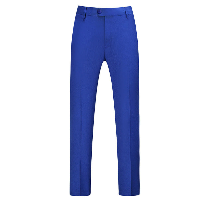 Pantalones de corte ajustado para hombre con raya frontal-Pants for Men-Casaluzia