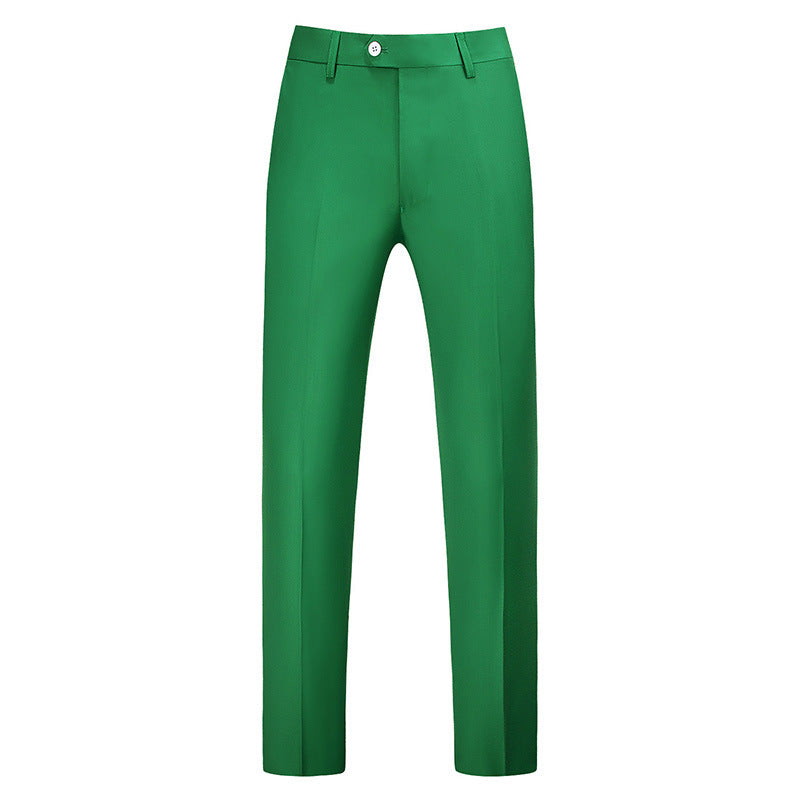 Pantalones de corte ajustado para hombre con raya frontal-Pants for Men-Casaluzia