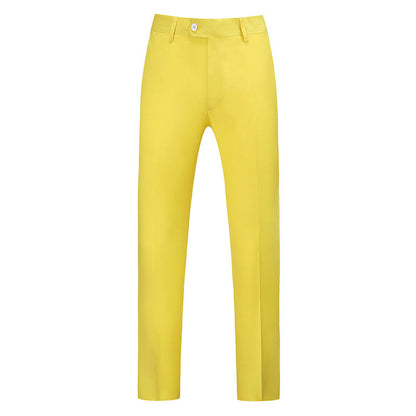 Pantalones de corte ajustado para hombre con raya frontal-Pants for Men-Casaluzia