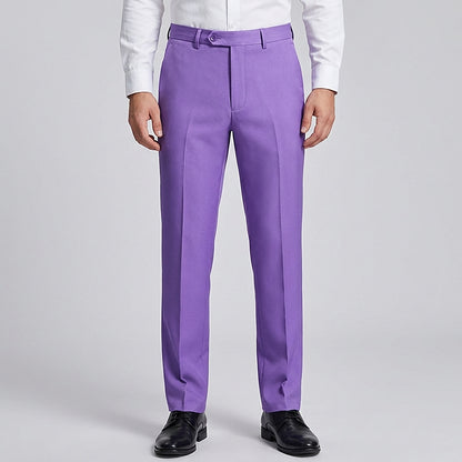 Pantalones de corte ajustado para hombre con raya frontal-Pants for Men-Casaluzia