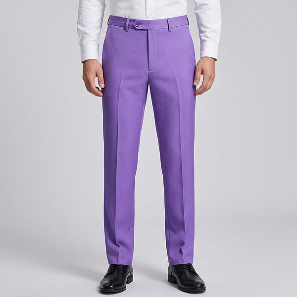 Pantalones de corte ajustado para hombre con raya frontal-Pants for Men-Casaluzia