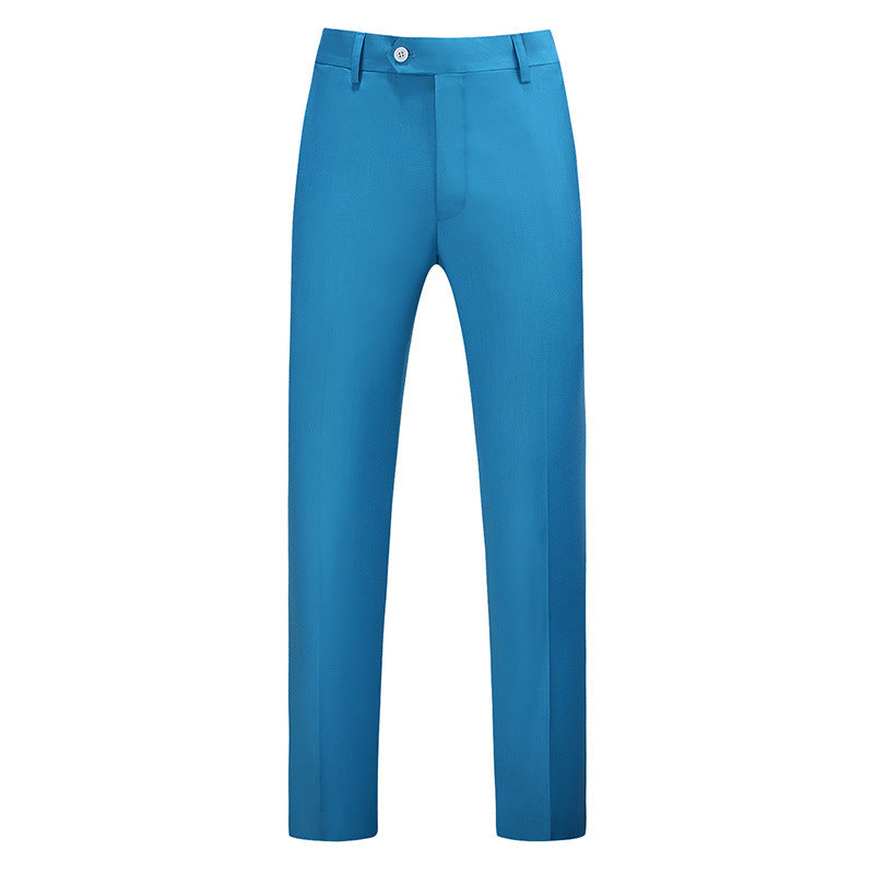 Pantalones de corte ajustado para hombre con raya frontal-Pants for Men-Casaluzia