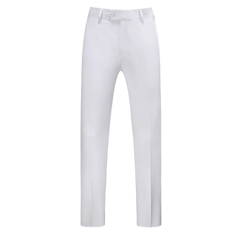 Pantalones de corte ajustado para hombre con raya frontal-Pants for Men-Casaluzia