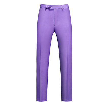 Pantalones de corte ajustado para hombre con raya frontal-Pants for Men-Casaluzia
