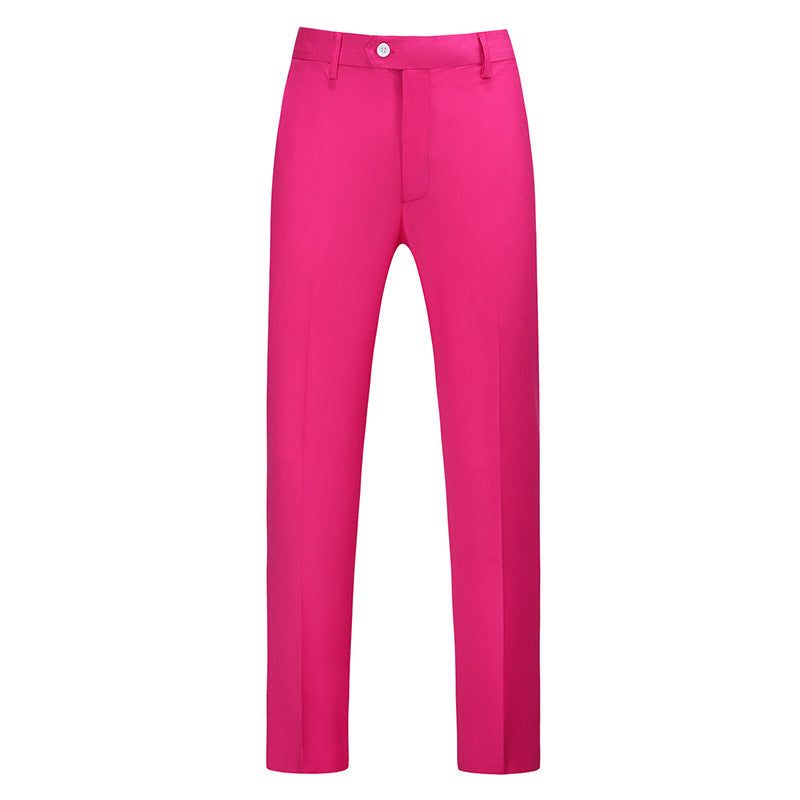Pantalones de corte ajustado para hombre con raya frontal-Pants for Men-Casaluzia