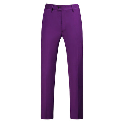 Pantalones de corte ajustado para hombre con raya frontal-Pants for Men-Casaluzia