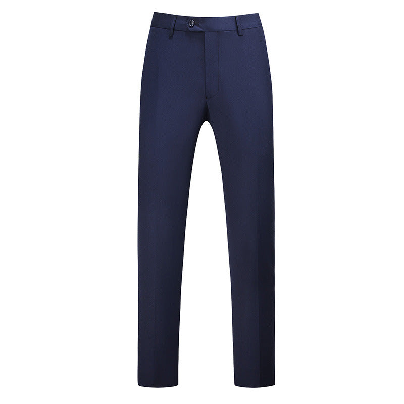 Pantalones de corte ajustado para hombre con raya frontal-Pants for Men-Casaluzia