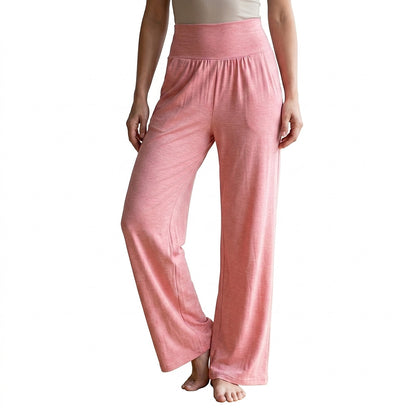 Pantalones de descanso de pierna ancha y talle alto para mujer-Pants for woman-Casaluzia