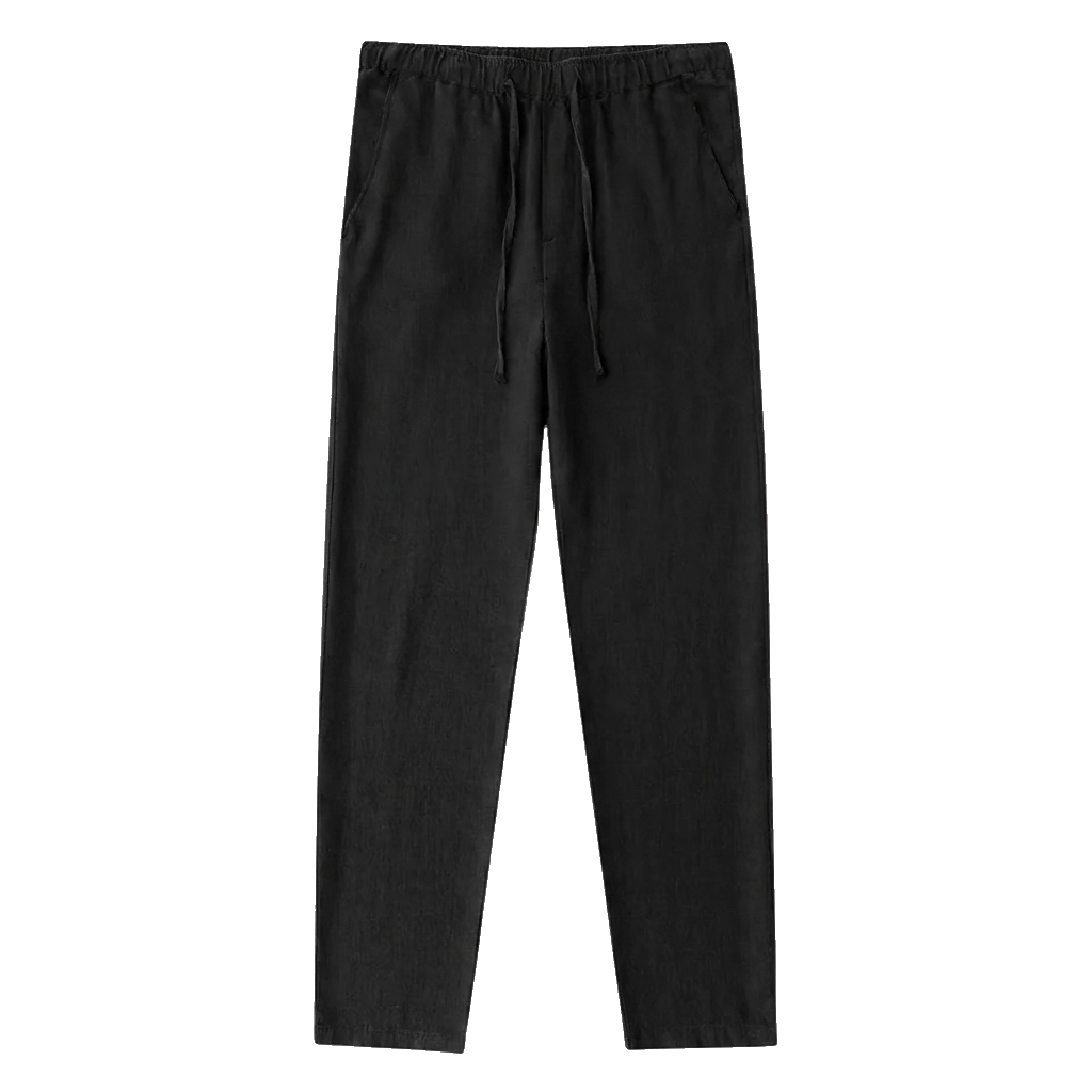 Pantalones de lino de corte recto para hombre-Pants for Men-Casaluzia