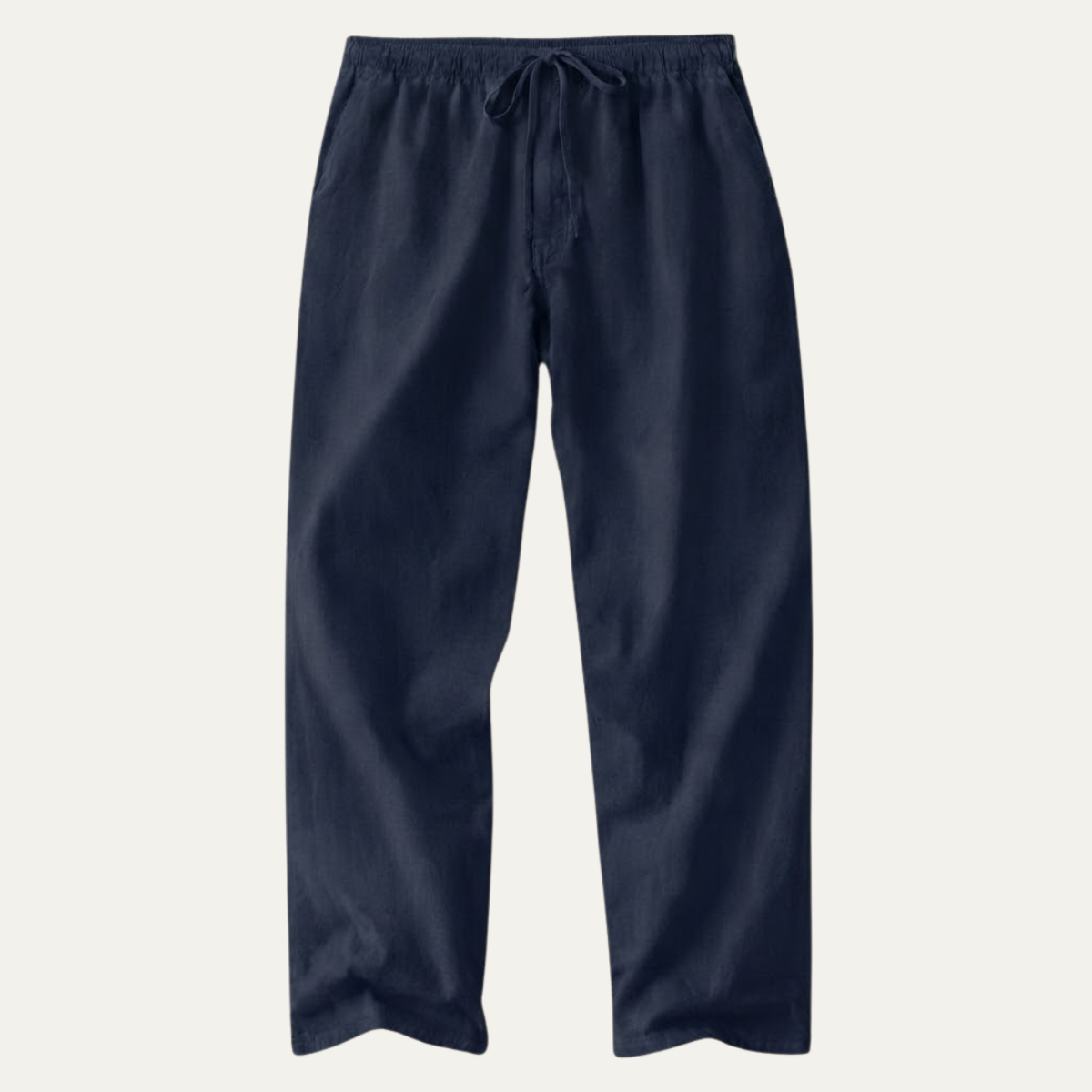 Pantalones de pierna ancha de mezcla de lino para hombre-Pants for Men-Casaluzia