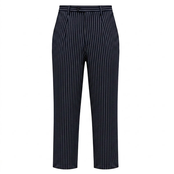 Pantalones de rayas para hombre con cintura de cordón-Pants for men-Casaluzia