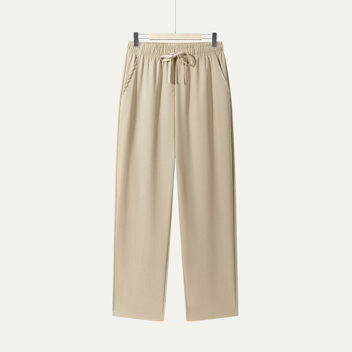 Pantalones rectos con cordón para hombre-Pants for Men-Casaluzia