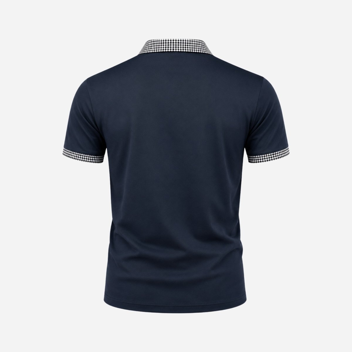 Polo de manga corta para hombre con ribete estampado-Shirts for men-Casaluzia