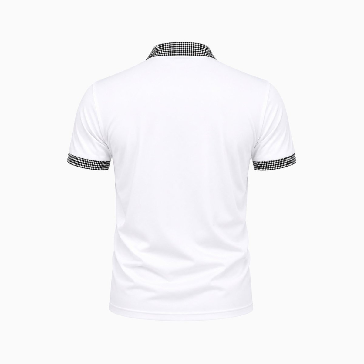 Polo de manga corta para hombre con ribete estampado-Shirts for men-Casaluzia