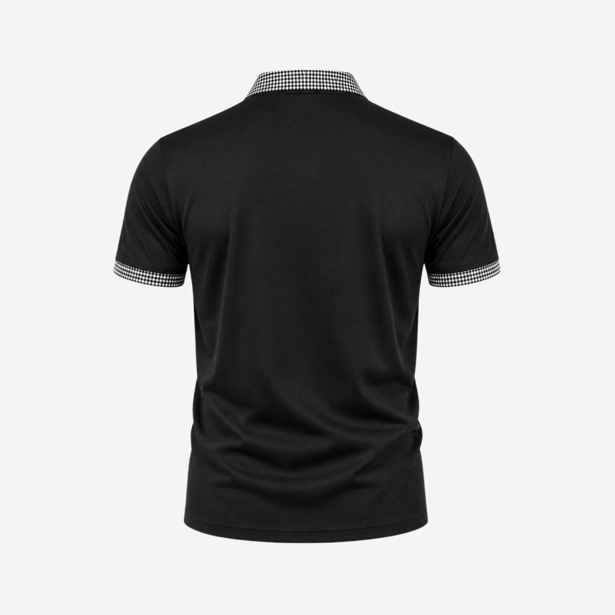 Polo de manga corta para hombre con ribete estampado-Shirts for men-Casaluzia