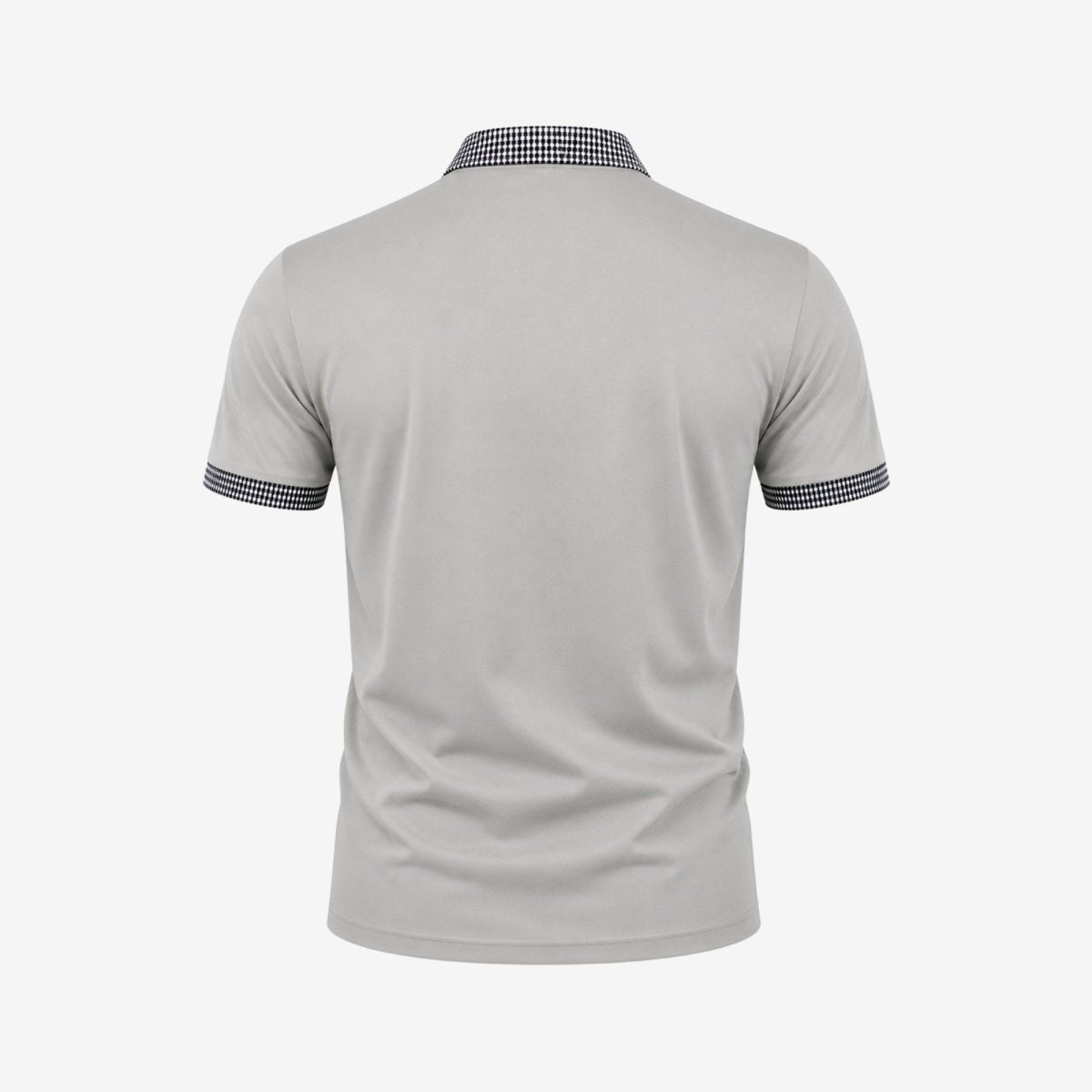 Polo de manga corta para hombre con ribete estampado-Shirts for men-Casaluzia