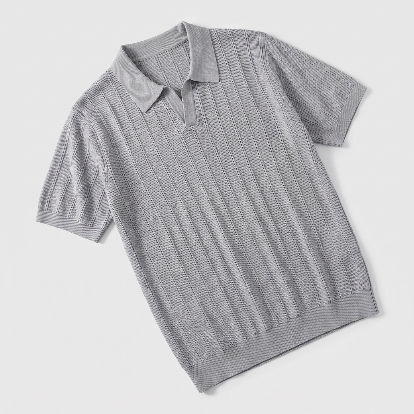 Polo de punto acanalado para hombre-Polo Shirt for men-Casaluzia