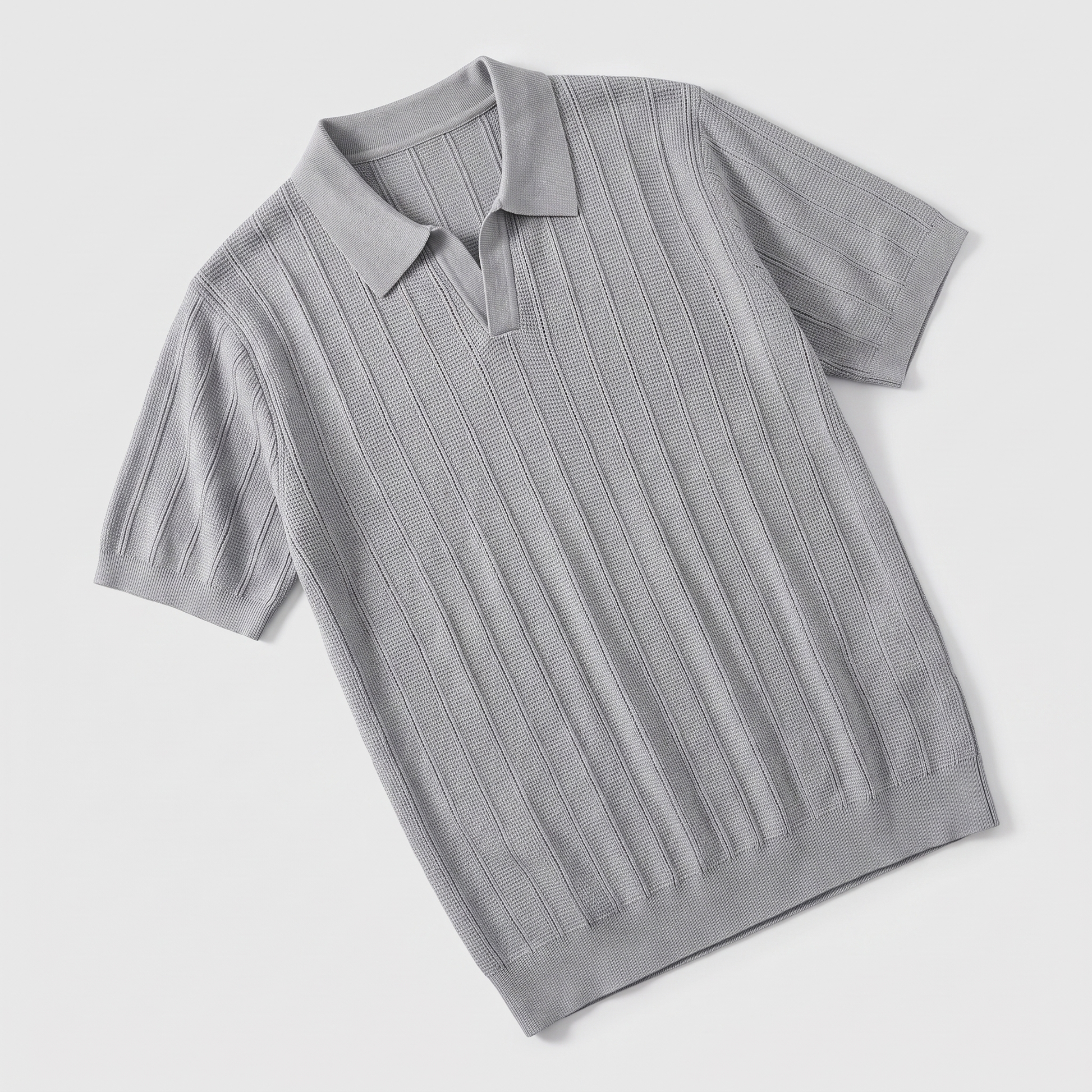 Polo de punto acanalado para hombre-Polo Shirt for men-Casaluzia