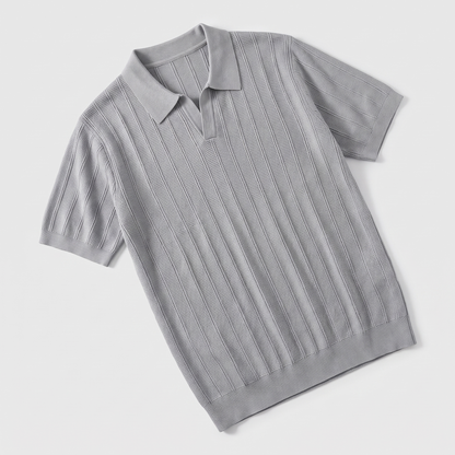 Polo de punto acanalado para hombre-Polo Shirt for men-Casaluzia