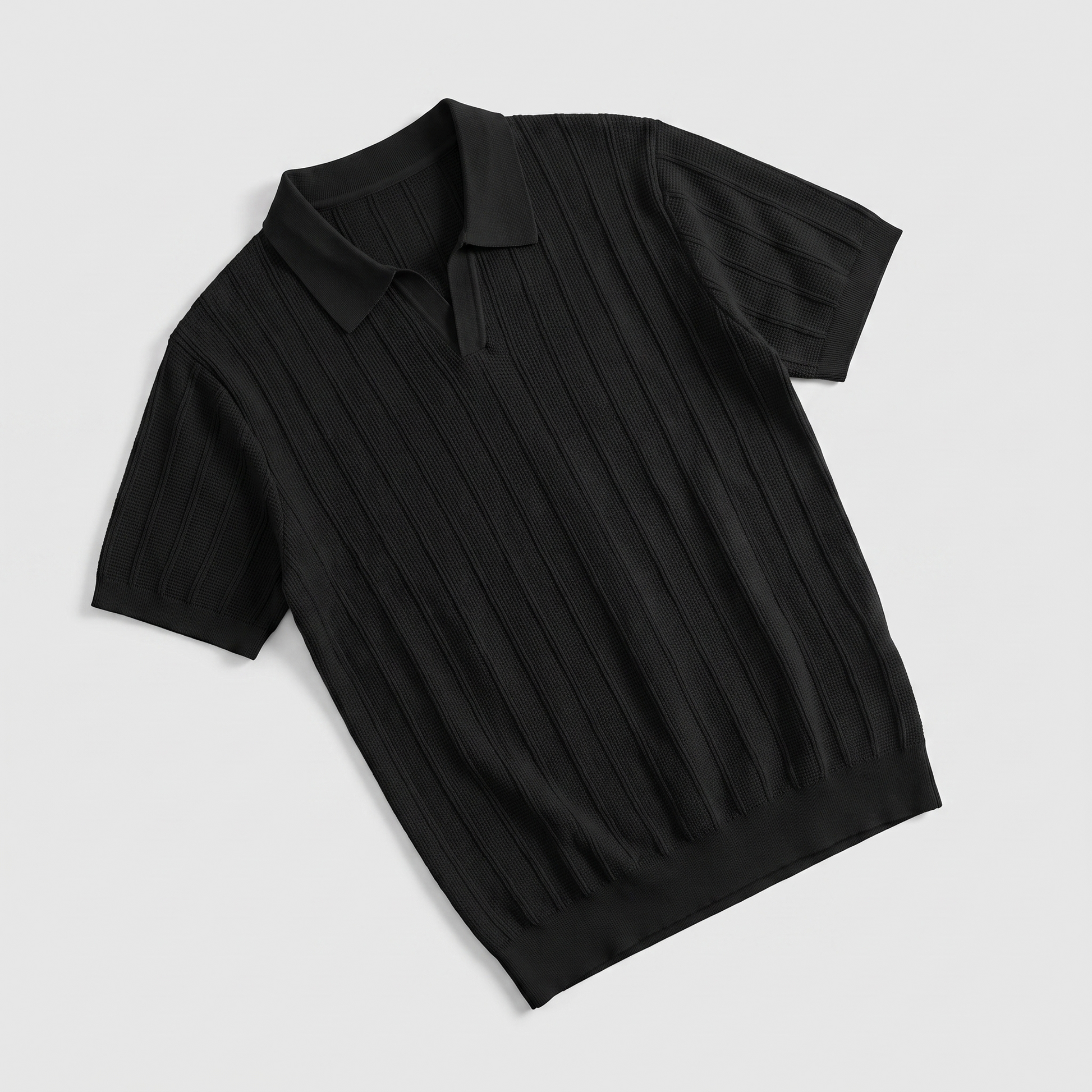 Polo de punto acanalado para hombre-Polo Shirt for men-Casaluzia