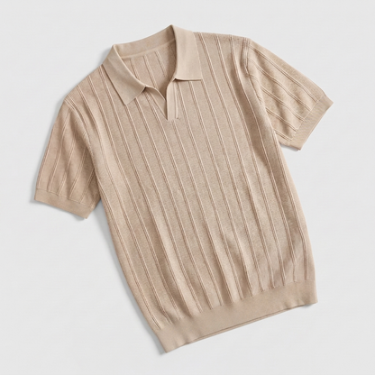 Polo de punto acanalado para hombre-Polo Shirt for men-Casaluzia