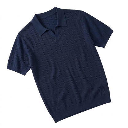 Polo de punto acanalado para hombre-Polo Shirt for men-Casaluzia