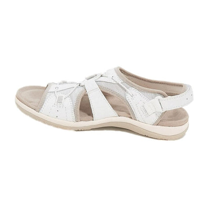 Sandalias de mujer con punta abierta y correa elástica en el talón-Footwear for women-Casaluzia