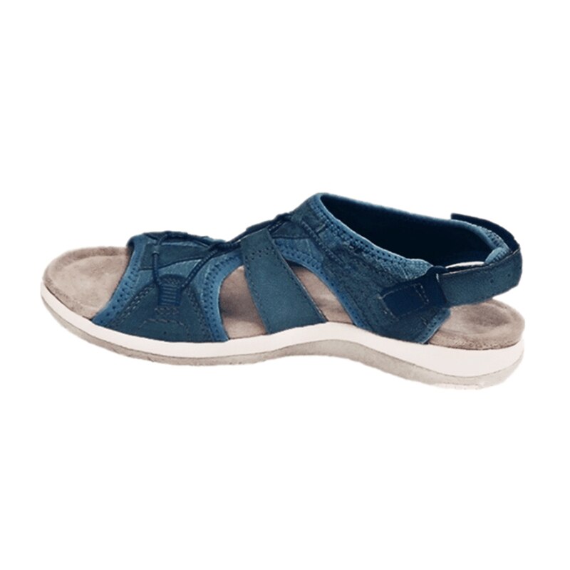 Sandalias de mujer con punta abierta y correa elástica en el talón-Footwear for women-Casaluzia