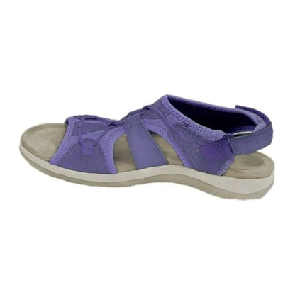 Sandalias de mujer con punta abierta y correa elástica en el talón-Footwear for women-Casaluzia