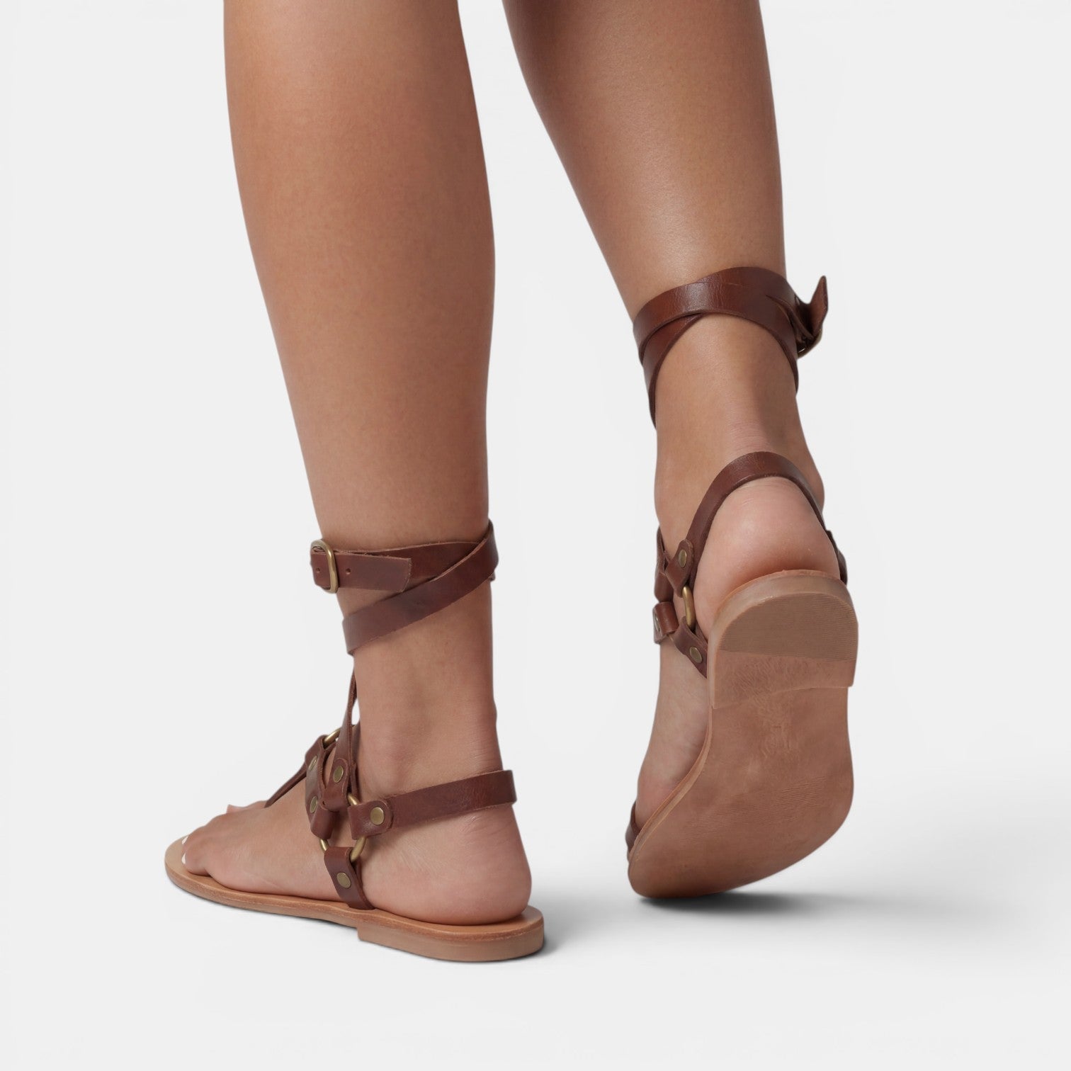 Sandalias de mujer estilo gladiador con tiras-Footwear for women-Casaluzia