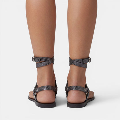 Sandalias de mujer estilo gladiador con tiras-Footwear for women-Casaluzia